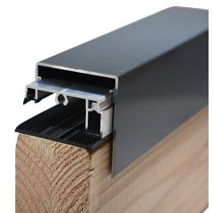 Zijprofiel 16 mm + Oplegrubber + Kliklijst