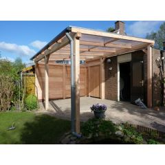 Vrijstaande Douglas overkapping